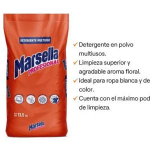 Detergente en Polvo Marsella Profesional 13.5kg