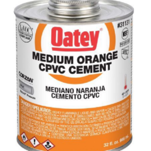 Pegamento CPVC Regular Naranja 1/4 – 32 Onzas | OATEY